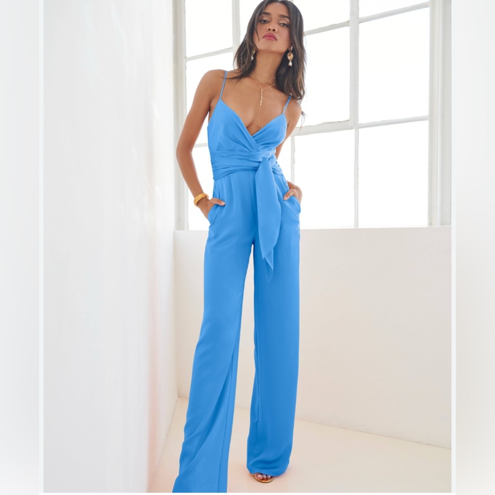 Ramy Brook Willow Jumpsuit NWT size 6 in Lake
